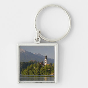 Kirche Mariä Himmelfahrt auf einer Insel im See Schlüsselanhänger