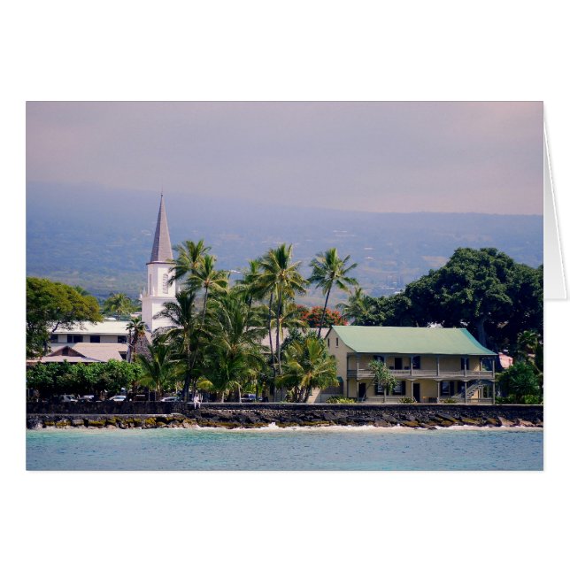 Kirche Mokuaikaua, Schloss Hulihee, Kailua-Kona, (Vorderseite (Horizontal))