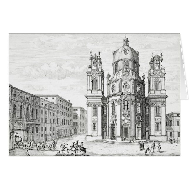 Kirche Notre Dame, Salzburg, Österreich, ab 'Ent (Vorderseite (Horizontal))
