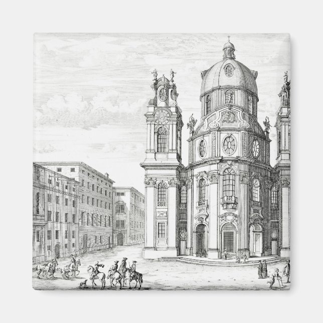 Kirche Notre Dame, Salzburg, Österreich, ab 'Ent Magnet (Vorne)