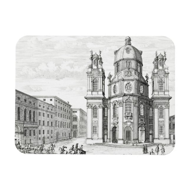 Kirche Notre Dame, Salzburg, Österreich, ab 'Ent Magnet (Horizontal)