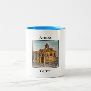 Kirche Panaghia Kapnikarea, Athen, Griechenland Zweifarbige Tasse