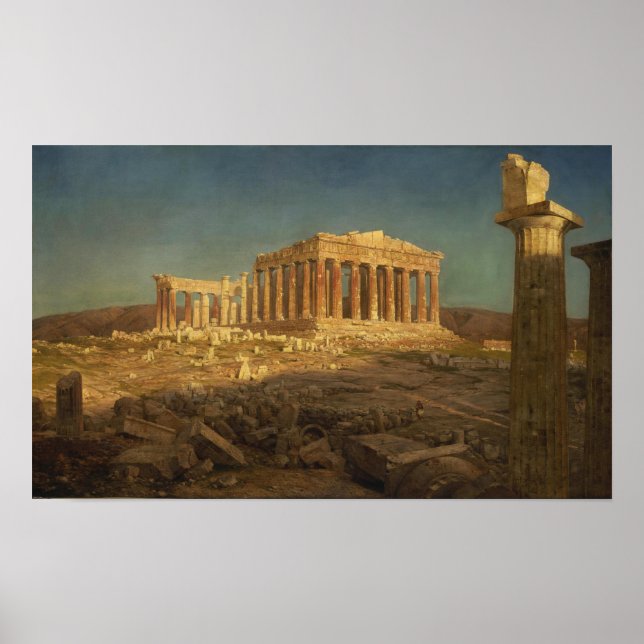Kirche - Parthenon 1871 Poster (Vorne)