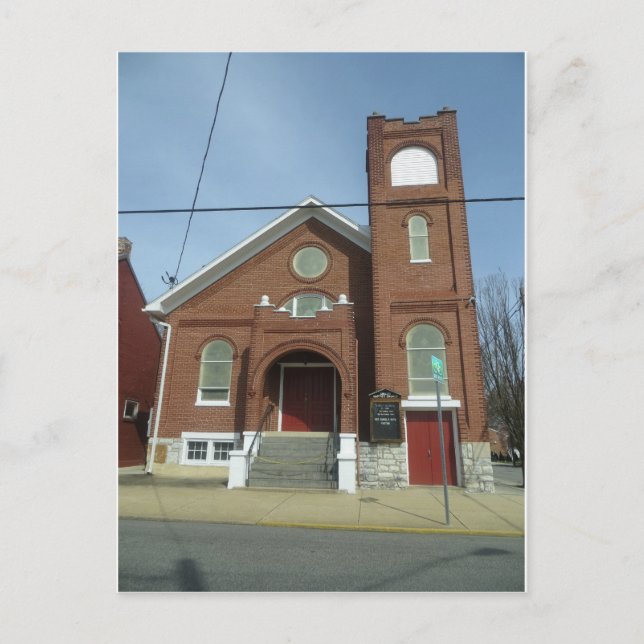 Kirche Pennsylvania Postkarte (Vorderseite)
