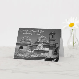 Kirche Personalisiert 8. Hochzeitstag Karte