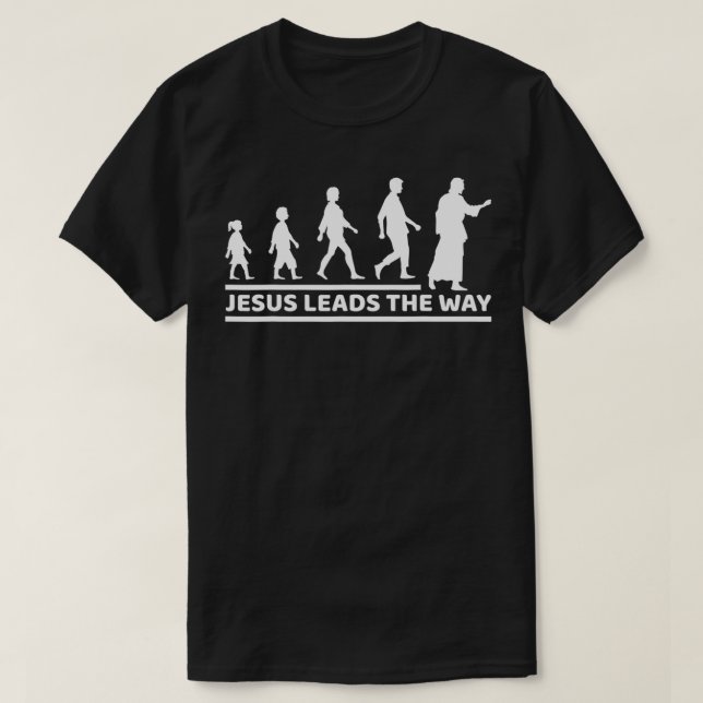 Kirche Religion Jesus Weg Glaube Christlich T-Shirt (Design vorne)