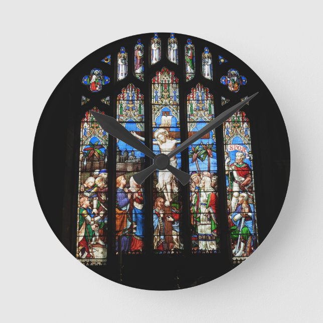 Kirche Runde Wanduhr (Vorderseite)
