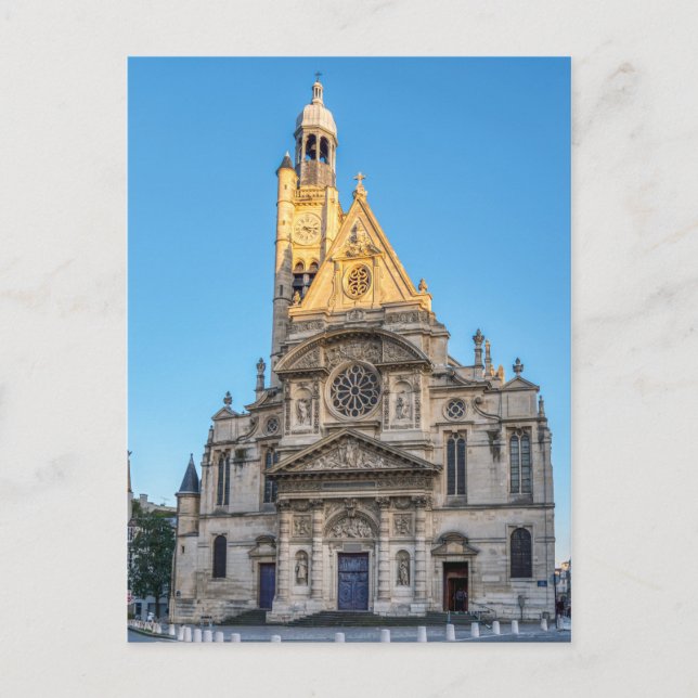 Kirche Saint-Etienne-du-Mont in Paris, Frankreich Postkarte (Vorderseite)