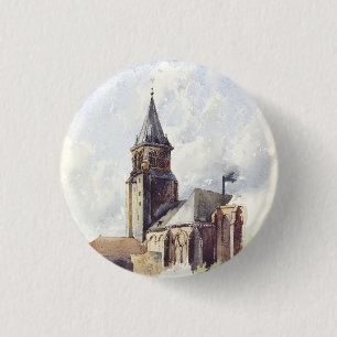 Kirche Saint Germain des Pres Paris Button