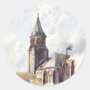 Kirche Saint Germain des Pres Paris Runder Aufkleber