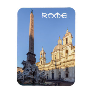 Kirche Sant Agnese auf der Piazza Navona - Rom Magnet