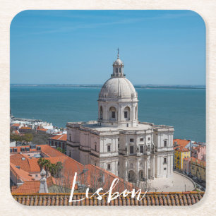 Kirche Santa Engracia in Lissabon, Portugal Rechteckiger Pappuntersetzer
