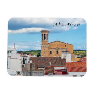 Kirche Santa Maria Luftansicht - Mahon, Menorca Magnet