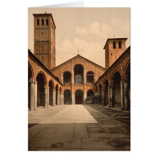 Kirche St. Ambrosius, Mailand, Lombardei, Italien Karte