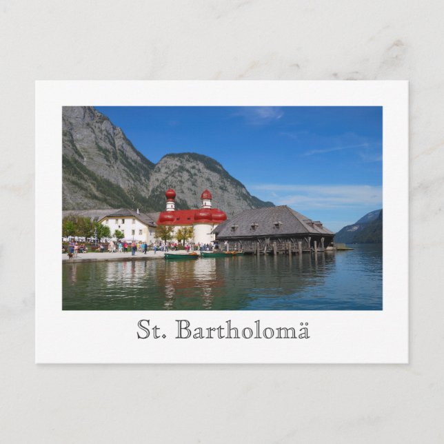 Kirche St. Bartholomä Postkarte (Vorderseite)