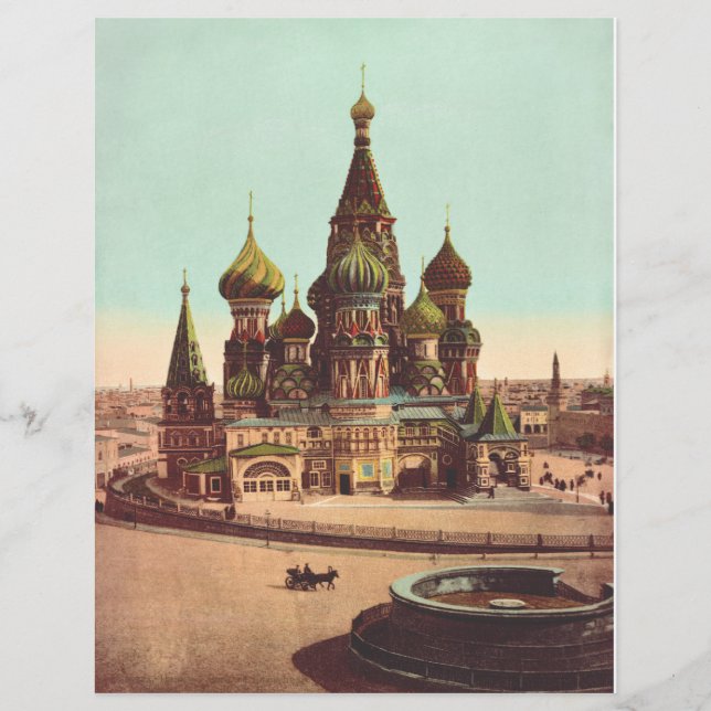 Kirche St. Basil, Roter Platz Moskau Flyer (Vorne)