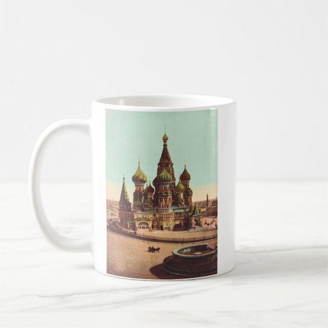 Kirche St. Basil, Roter Platz Moskau Kaffeetasse (Links)