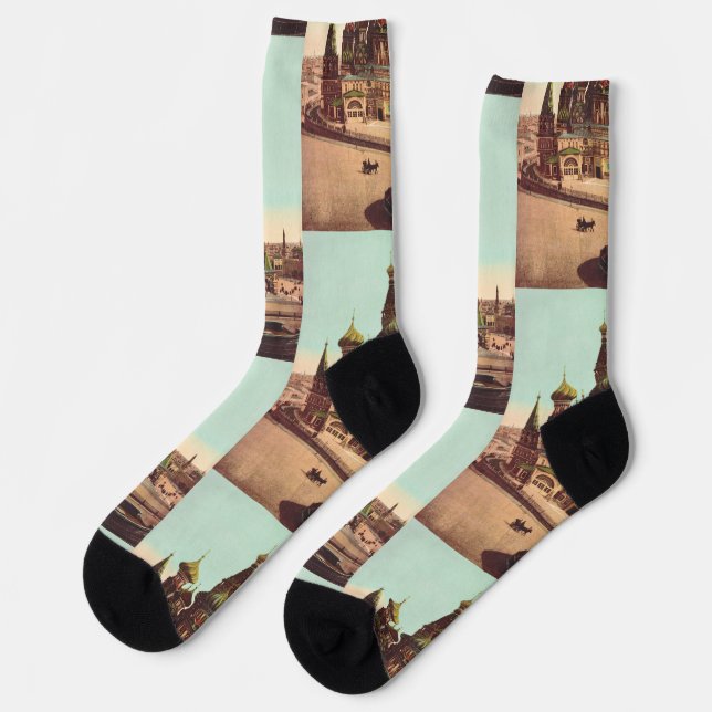 Kirche St. Basil, Roter Platz Moskau Socken (Linkes Detail)