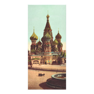 Kirche St. Basil, Roter Platz Moskau Werbekarte