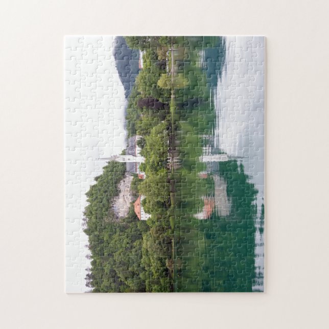 Kirche St Martin, Bled, Slowenien (Vertikal)