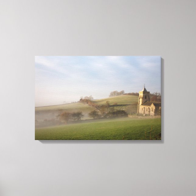 Kirche St. Mary Crosthwaite Leinwanddruck (Vorderseite)