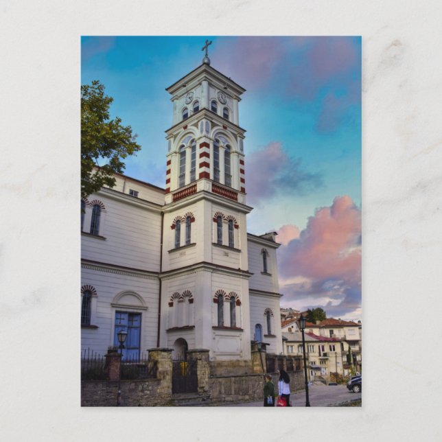 Kirche St.Nikola in Krushevo, Mazedonien Postkarte (Vorderseite)