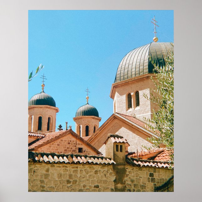 Kirche St. Nikolaus - Kotor - Montenegro Poster (Vorne)
