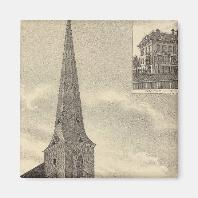 Kirche St. Theresa, Nebraska Magnet (Vorne)