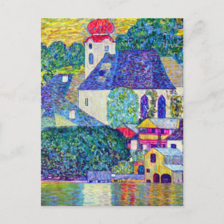 Kirche St. Wolfgang am Attersee in Unterach Postkarte