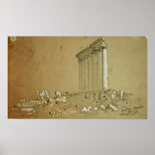 Kirche - Tempel des Jupiter bei Sonnenaufgang Baal Poster