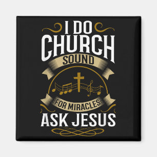 Kirche Tontechniker O System Musik Christlich Magnet