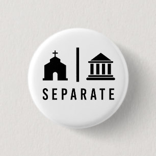 Kirche und Staat trennen Button