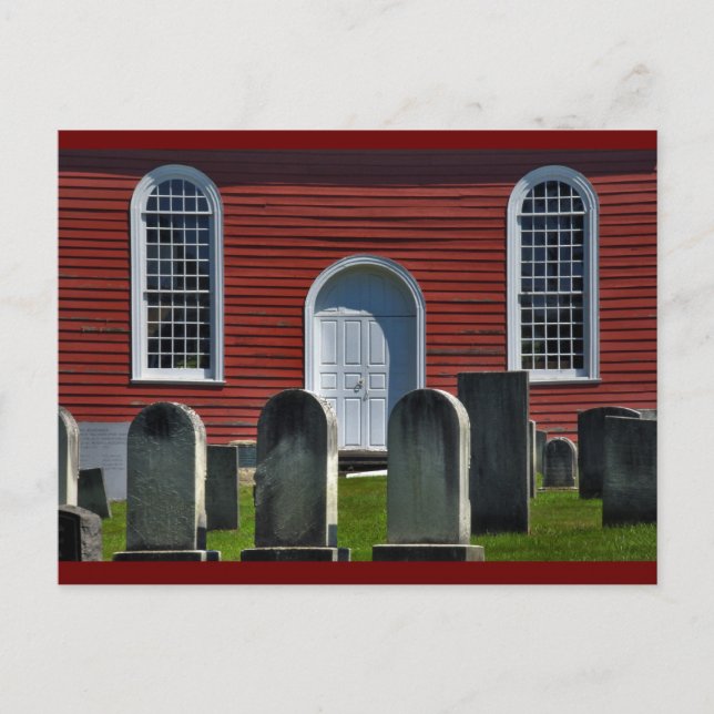 Kirche und Stein Postkarte (Vorderseite)