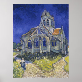 Kirche von Auvers Poster