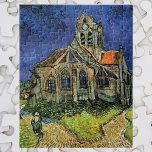 Kirche von Auvers-sur-Oise von Vincent van Gogh<br><div class="desc">Die Kirche von Auvers von Vincent van Gogh ist ein Vintages architektonisches Post-Impressionismus der bildenden Kunst. Von außen hat man einen Blick auf eine Kirche mit Buntglasfenstern und auf einem Kopfsteinpflasterweg eine Figur, die zur Kapelle führt. Über den Künstler: Vincent Willem van Gogh (1853-1890) war einer der berühmtesten postimpressionistischen Maler...</div>