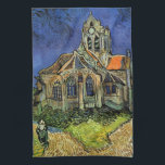 Kirche von Auvers-sur-Oise von Vincent van Gogh Geschirrtuch<br><div class="desc">Die Kirche von Auvers von Vincent van Gogh ist ein Vintages architektonisches Post-Impressionismus der bildenden Kunst. Von außen hat man einen Blick auf eine Kirche mit Buntglasfenstern und auf einem Kopfsteinpflasterweg eine Figur, die zur Kapelle führt. Über den Künstler: Vincent Willem van Gogh (1853-1890) war einer der berühmtesten postimpressionistischen Maler...</div>