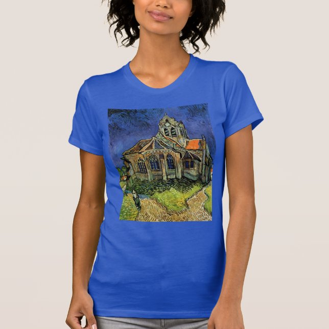 Kirche von Auvers-sur-Oise von Vincent van Gogh T-Shirt (Vorderseite)