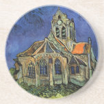 Kirche von Auvers-sur-Oise von Vincent van Gogh Untersetzer<br><div class="desc">Die Kirche von Auvers von Vincent van Gogh ist ein Vintages architektonisches Post-Impressionismus der bildenden Kunst. Von außen hat man einen Blick auf eine Kirche mit Buntglasfenstern und auf einem Kopfsteinpflasterweg eine Figur, die zur Kapelle führt. Über den Künstler: Vincent Willem van Gogh (1853-1890) war einer der berühmtesten postimpressionistischen Maler...</div>