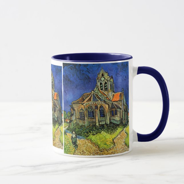 Kirche von Auvers Van Gogh Tasse (Rechts)