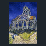 Kirche von Auvers von Van Gogh Gemälde Art Poster<br><div class="desc">Die Kirche in Auvers-sur-Oise,  Aussicht von der Chevet von Vincent van Gogh</div>