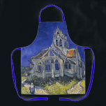 Kirche von Auvers von Van Gogh Gemälde Art Schürze<br><div class="desc">Die Kirche in Auvers-sur-Oise,  Aussicht von der Chevet von Vincent van Gogh</div>