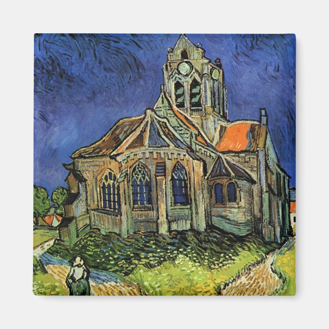 Kirche von Auvers von Vincent van Gogh Magnet (Vorne)
