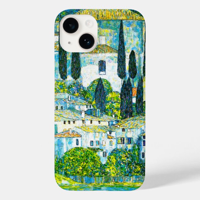 Kirche von Cassone Gustav Klimt Case-Mate iPhone 14 Hülle (Rückseite)