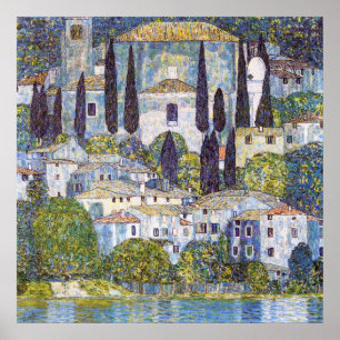 Kirche von Cassone, Gustav Klimt Poster