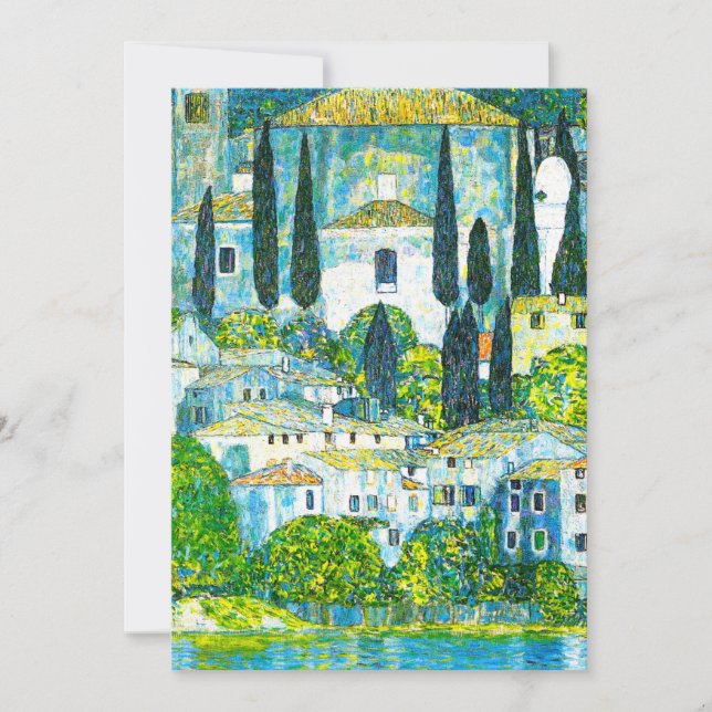 Kirche von Cassone Gustav Klimt Save The Date (Vorderseite)