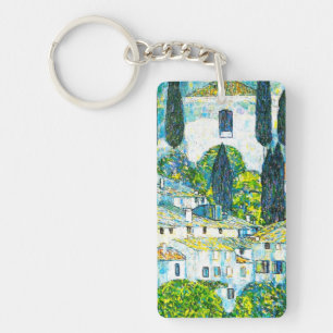 Kirche von Cassone Gustav Klimt Schlüsselanhänger