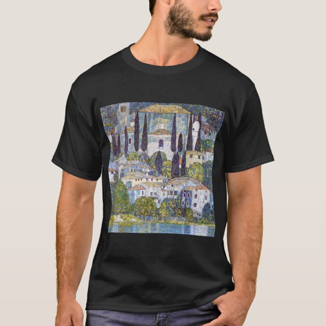 Kirche von Cassone, Gustav Klimt T-Shirt (Vorderseite)