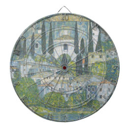 Kirche von Cassone (Italienische Landschaft) Vinta Dartscheibe