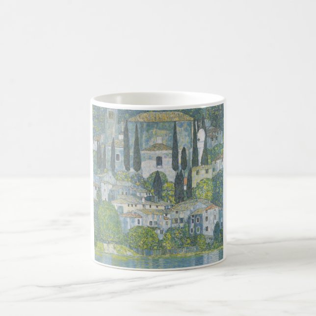 Kirche von Cassone (Italienische Landschaft) Vinta Kaffeetasse (Mittel)
