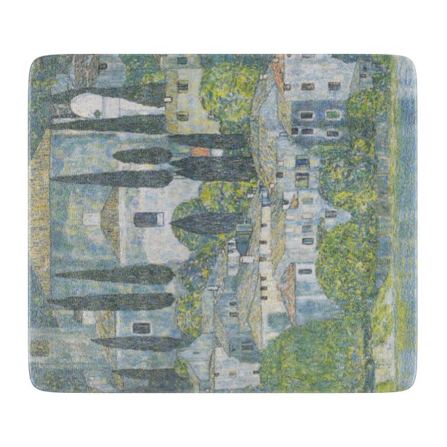 Kirche von Cassone (Italienische Landschaft) Vinta Schneidebrett (Vorderseite)
